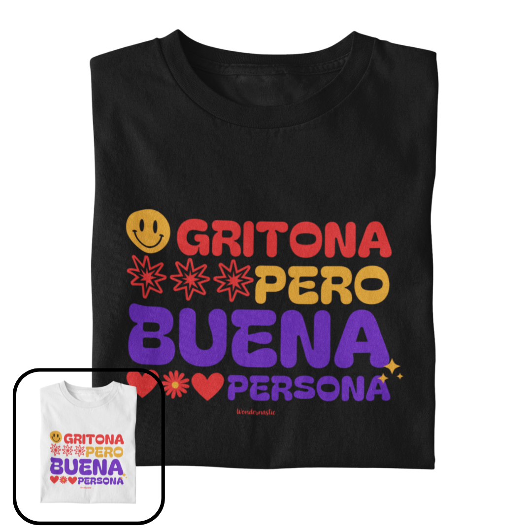 comprar-Camiseta Gritona pero buena persona-wondernastic