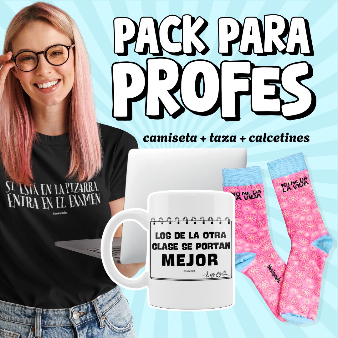 comprar-Pack especial para profes | Camiseta, taza y calcetines-wondernastic