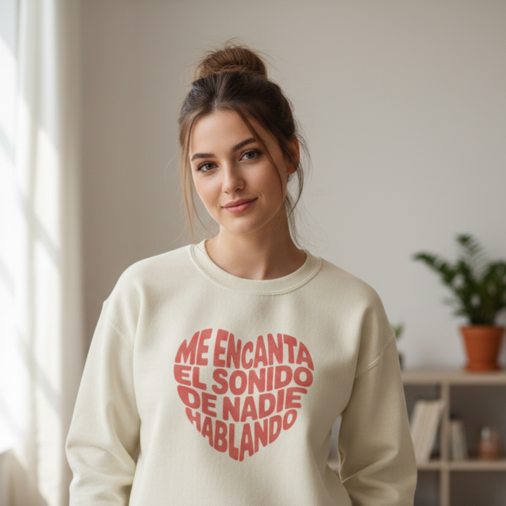 comprar-Sudadera Me encanta el sonido de nadie hablando-wondernastic