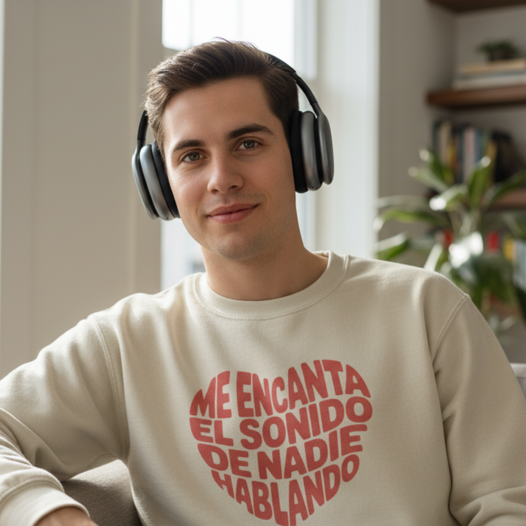 comprar-Sudadera Me encanta el sonido de nadie hablando-wondernastic