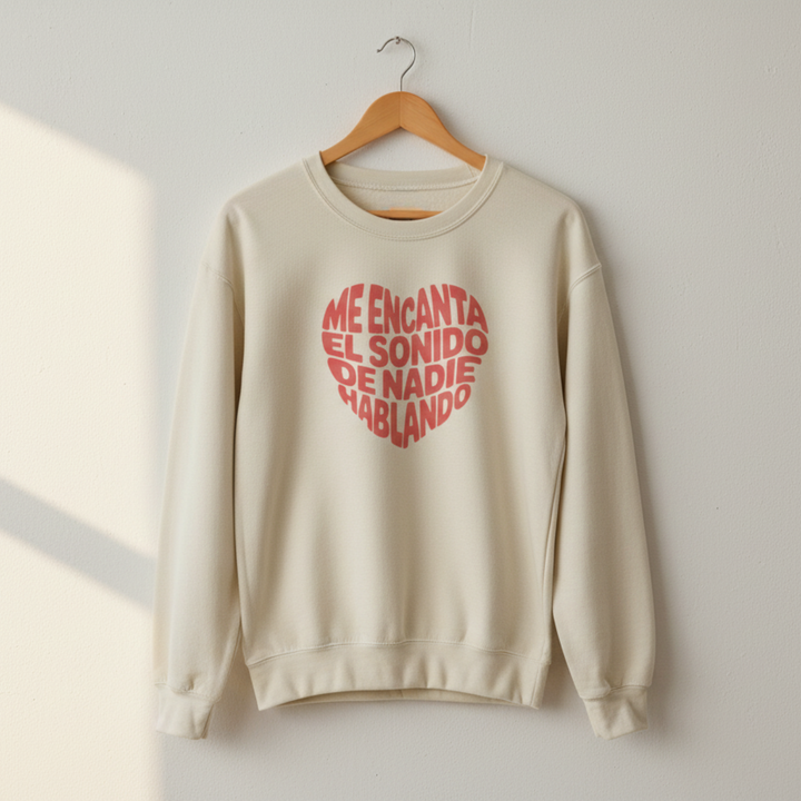 comprar-Sudadera Me encanta el sonido de nadie hablando-wondernastic