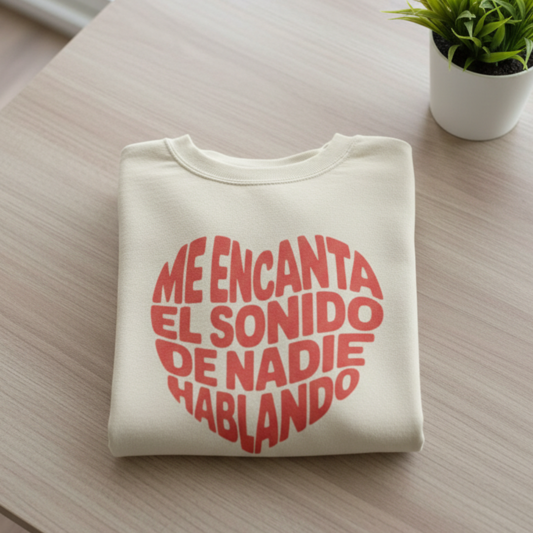 comprar-Sudadera Me encanta el sonido de nadie hablando-wondernastic