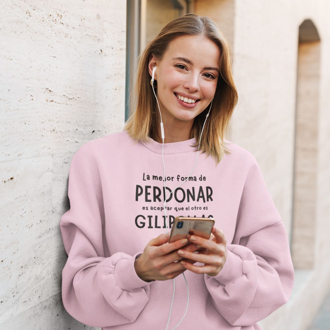 comprar-Sudadera La mejor forma de perdonar-wondernastic
