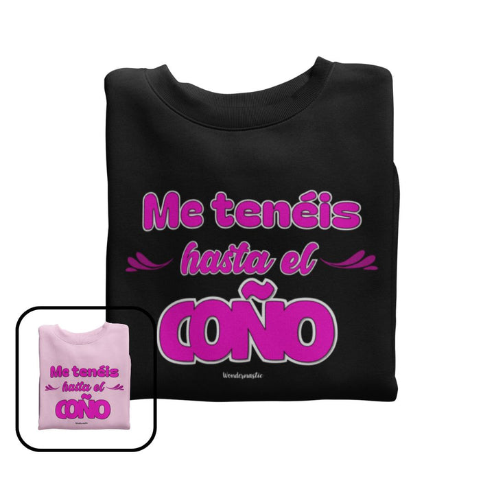comprar-Sudadera Me tenéis hasta el coño-wondernastic