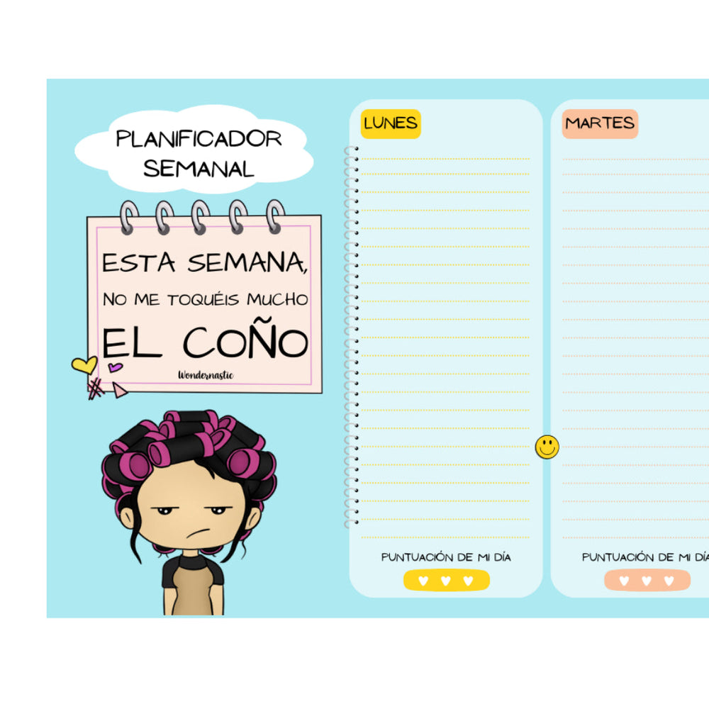 comprar-Planificador semanal Por favor, no me toquéis mucho el coño-wondernastic