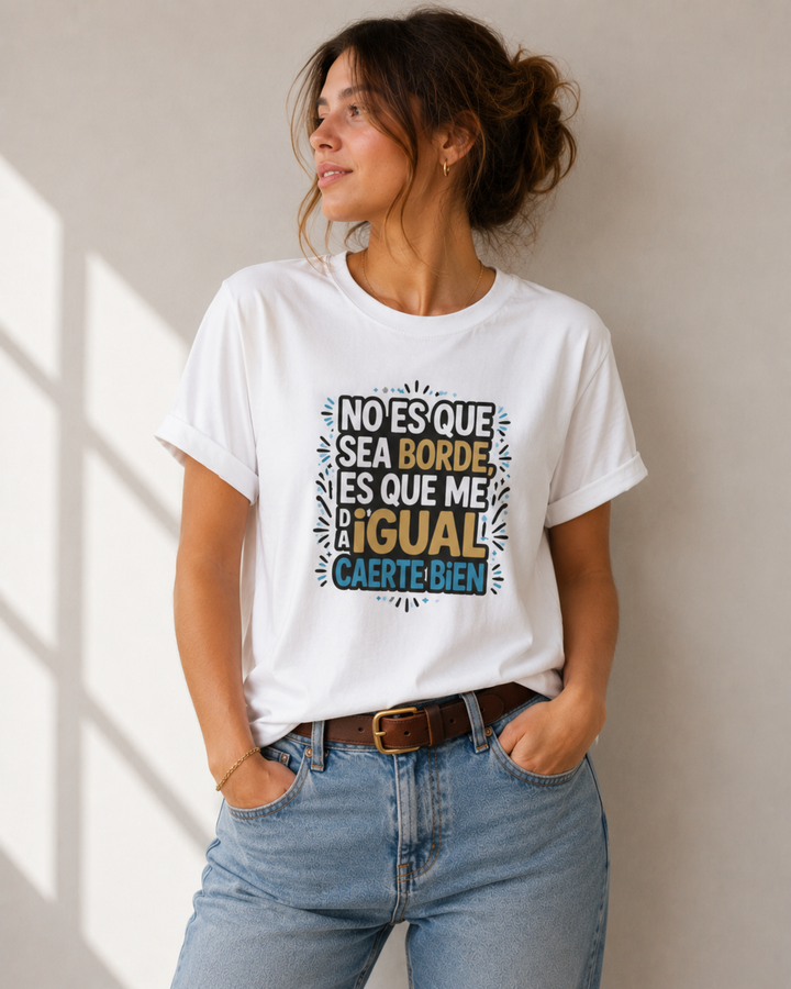 comprar-Camiseta No es que sea borde-wondernastic