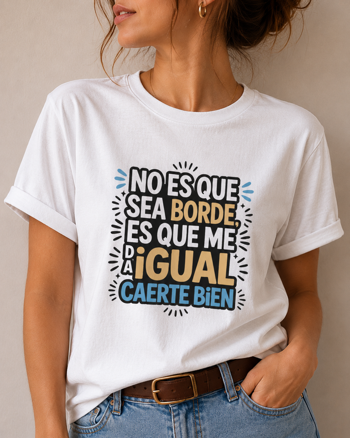 comprar-Camiseta No es que sea borde-wondernastic