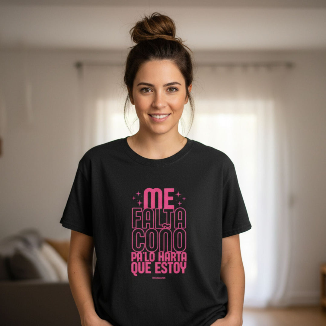 comprar-Camiseta Me falta coño pa lo harta que estoy-wondernastic