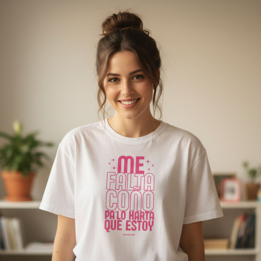 comprar-Camiseta Me falta coño pa lo harta que estoy-wondernastic