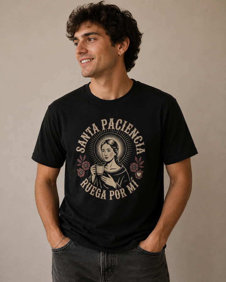 comprar-Camiseta Santa Paciencia, ruega por mí-wondernastic