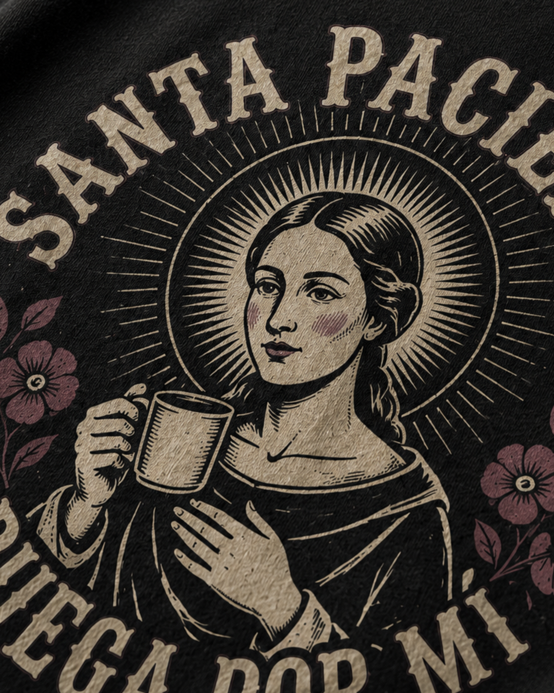 comprar-Camiseta Santa Paciencia, ruega por mí-wondernastic