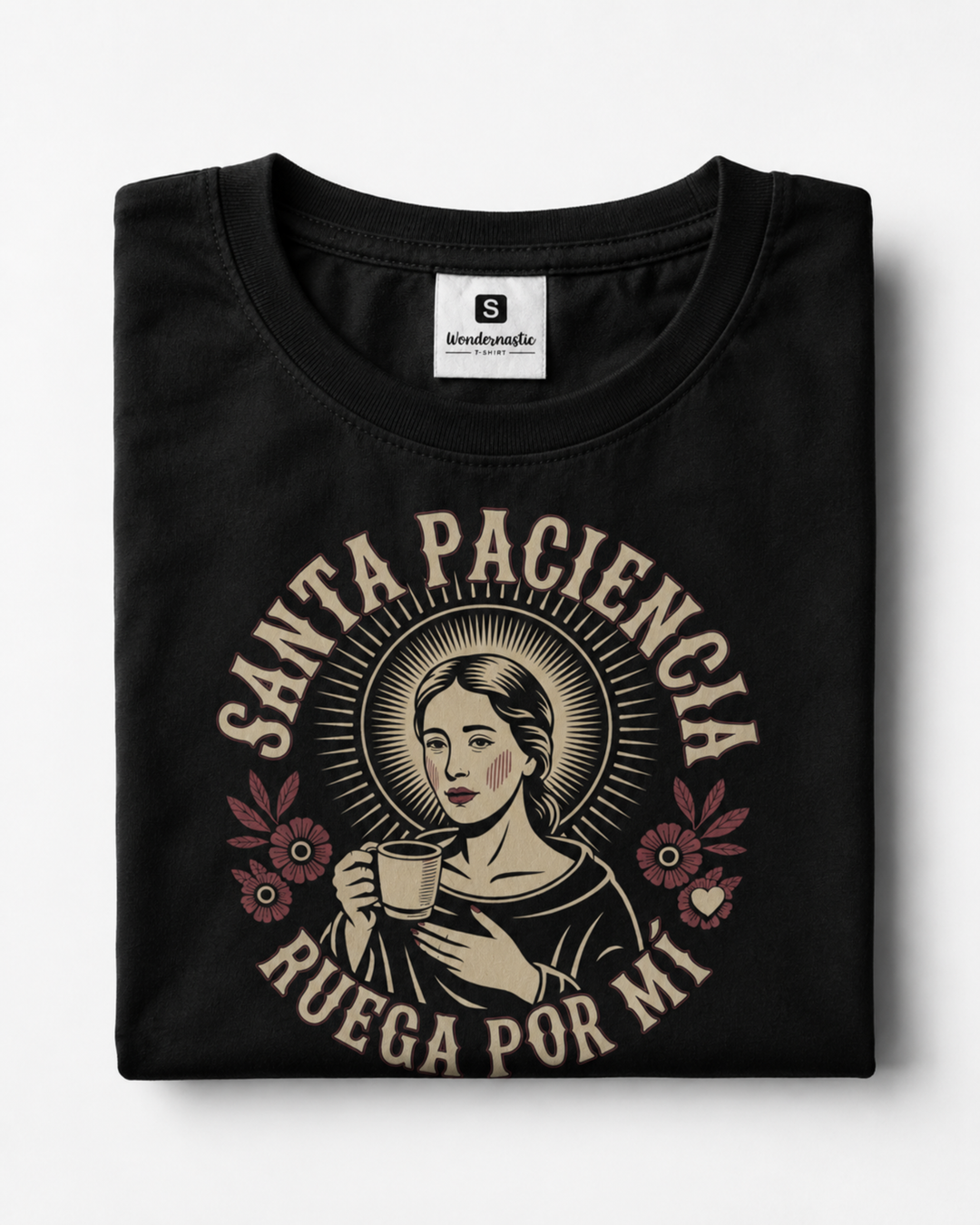 comprar-Camiseta Santa Paciencia, ruega por mí-wondernastic