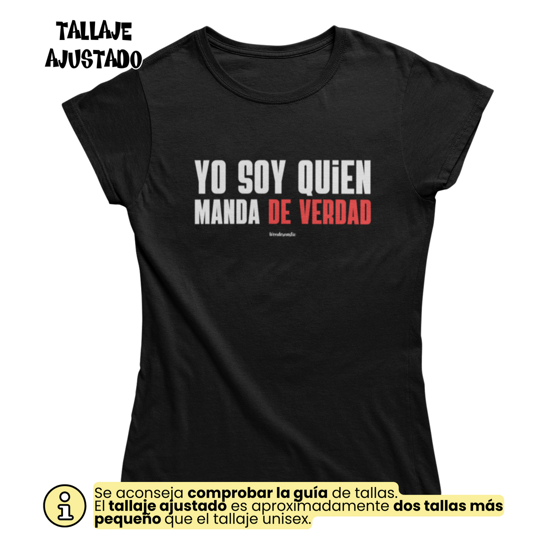 comprar-Camiseta Yo soy quien manda de verdad | Colección Dúo-wondernastic