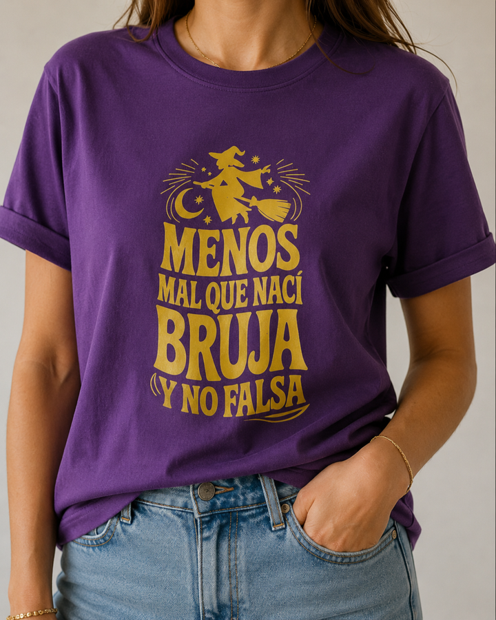 comprar-Camiseta Menos mal que nací bruja y no falsa-wondernastic