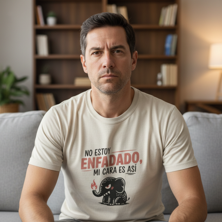 comprar-Camiseta No estoy enfadado, mi cara es así-wondernastic