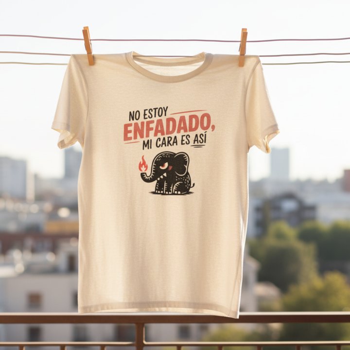 comprar-Camiseta No estoy enfadado, mi cara es así-wondernastic