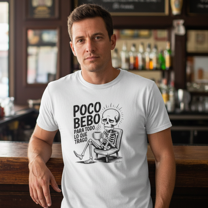 comprar-Camiseta Poco bebo para todo lo que trago-wondernastic
