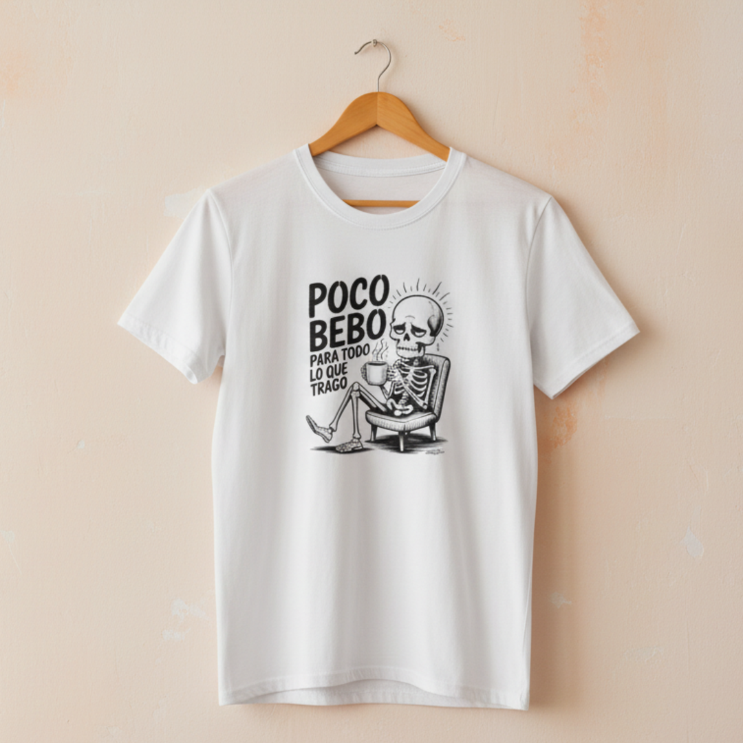 comprar-Camiseta Poco bebo para todo lo que trago-wondernastic