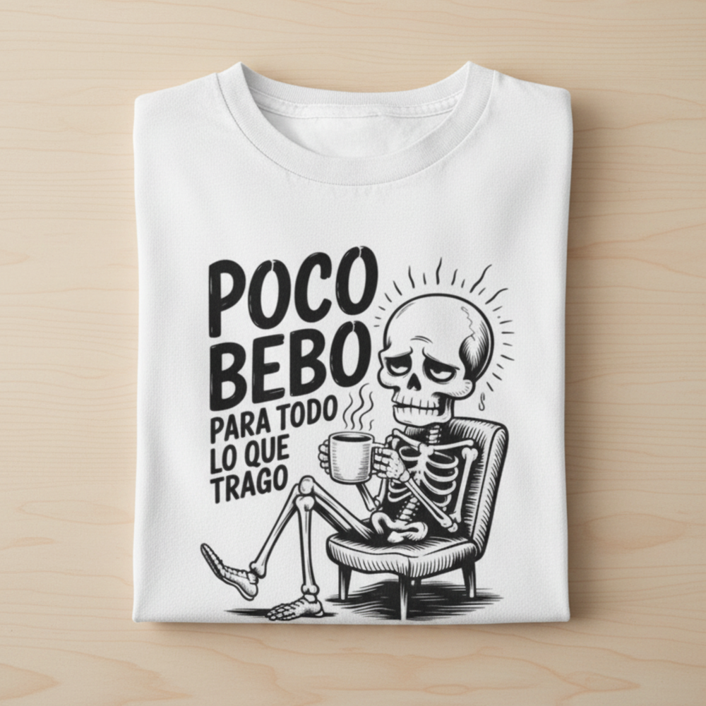 comprar-Camiseta Poco bebo para todo lo que trago-wondernastic