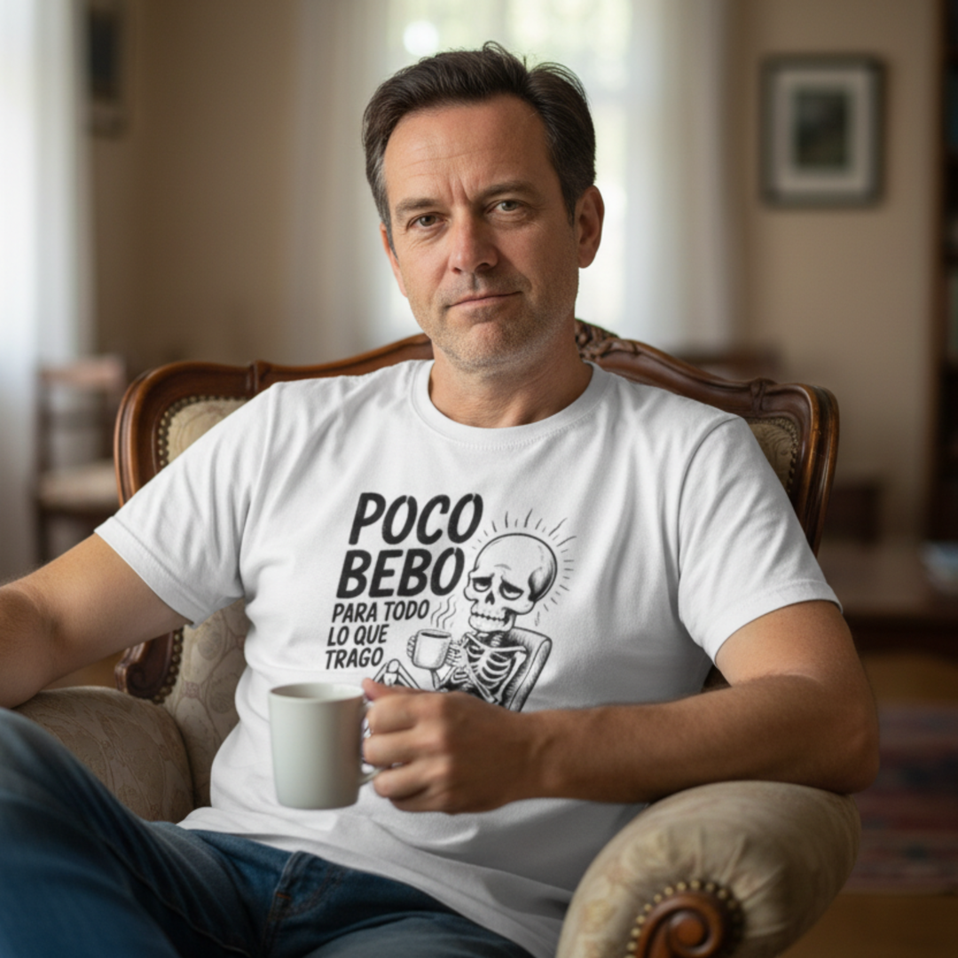 comprar-Camiseta Poco bebo para todo lo que trago-wondernastic