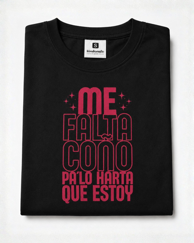 comprar-Camiseta Me falta coño pa lo harta que estoy-wondernastic