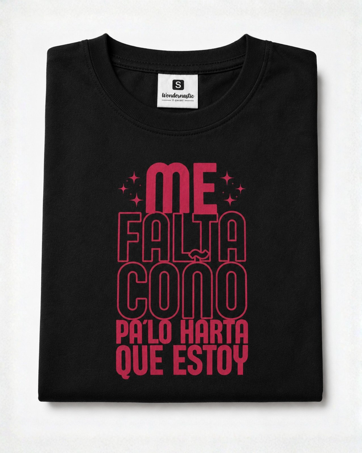 comprar-Camiseta Me falta coño pa lo harta que estoy-wondernastic