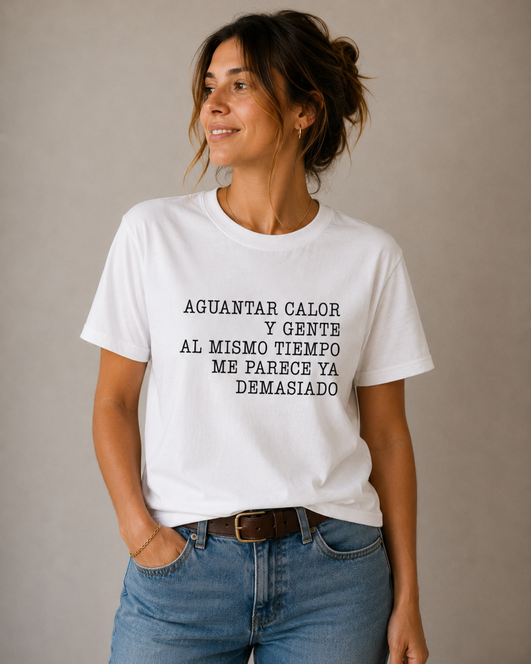 comprar-Camiseta Aguantar calor y gente al mismo tiempo-wondernastic