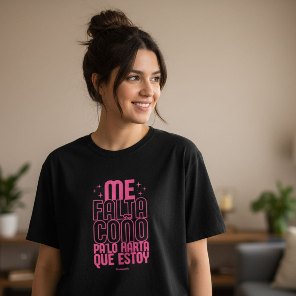 comprar-Camiseta Me falta coño pa lo harta que estoy-wondernastic