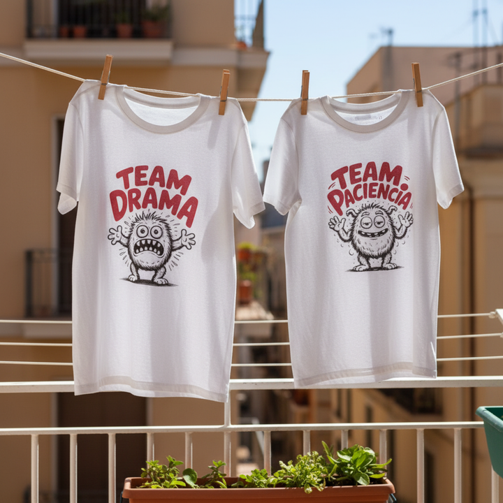 Camisetas en Dúo – Team Drama / Team Paciencia