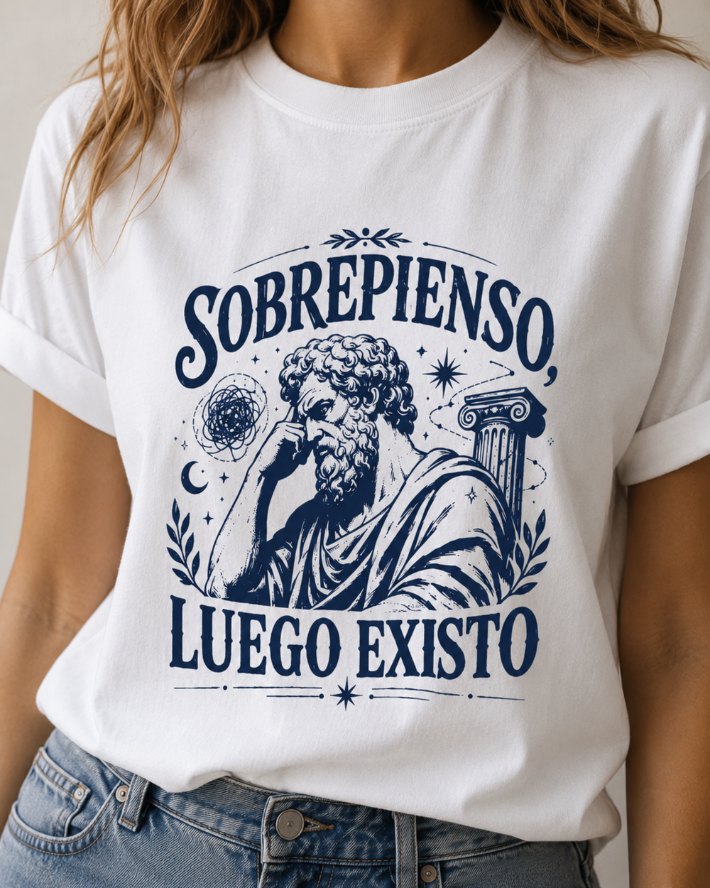 comprar-Camiseta Sobrepienso, luego existo-wondernastic