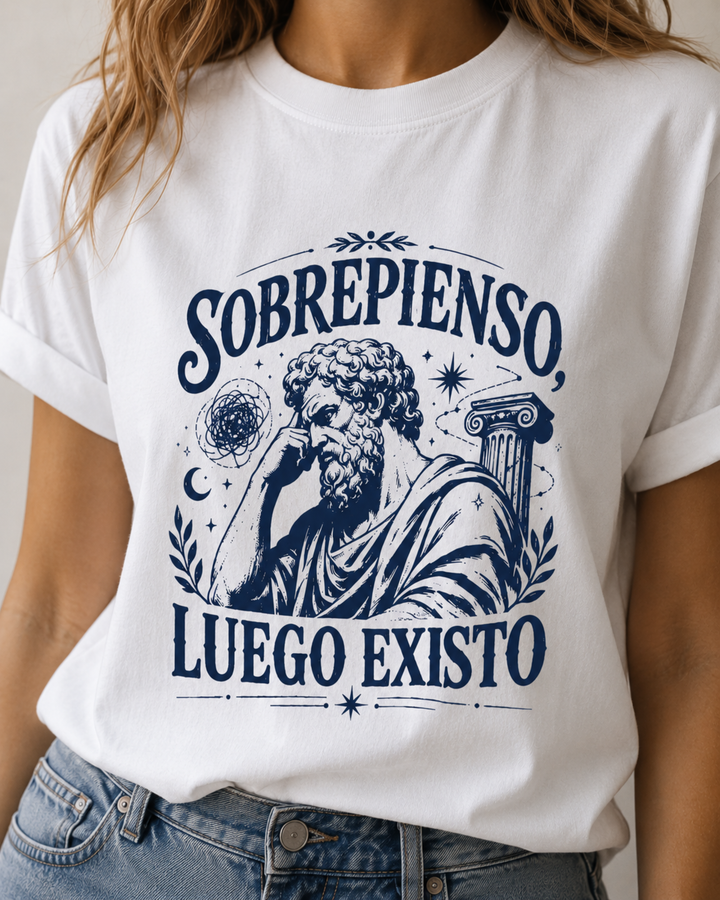 comprar-Camiseta Sobrepienso, luego existo-wondernastic