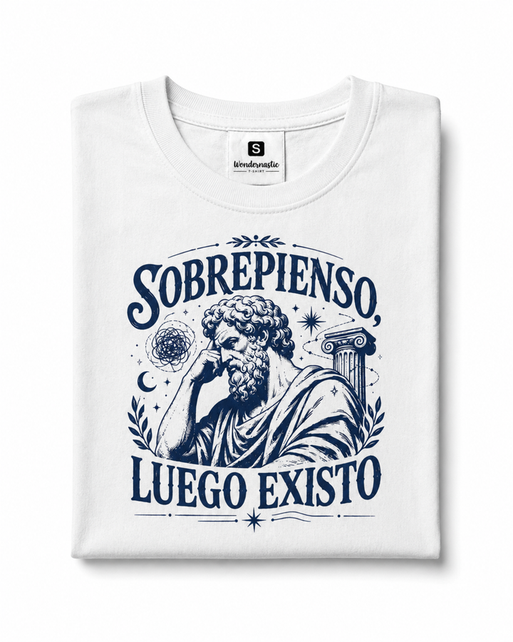 comprar-Camiseta Sobrepienso, luego existo-wondernastic