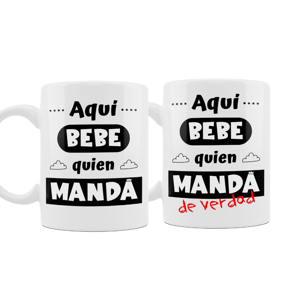 comprar-Dúo Tazas Aquí bebe quien manda-wondernastic