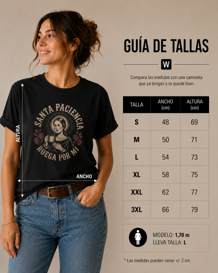 comprar-Camiseta Santa Paciencia, ruega por mí-wondernastic