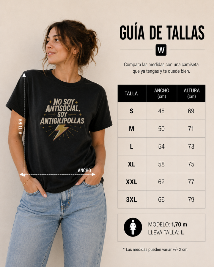 comprar-Camiseta No soy antisocial-wondernastic