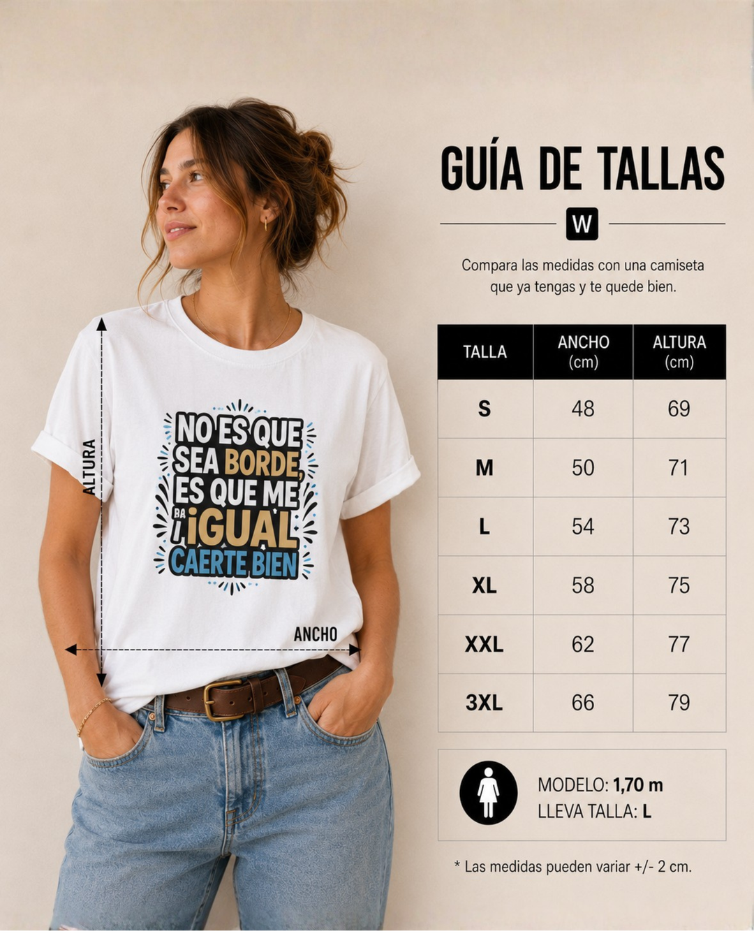 comprar-Camiseta No es que sea borde-wondernastic