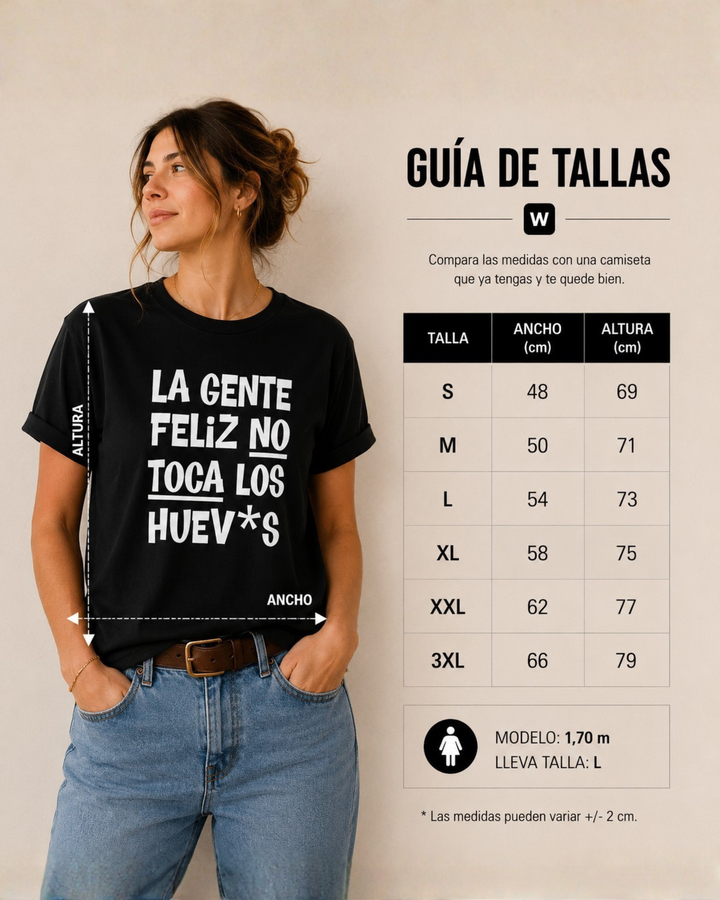 comprar-Camiseta La gente feliz no toca los huev*s-wondernastic