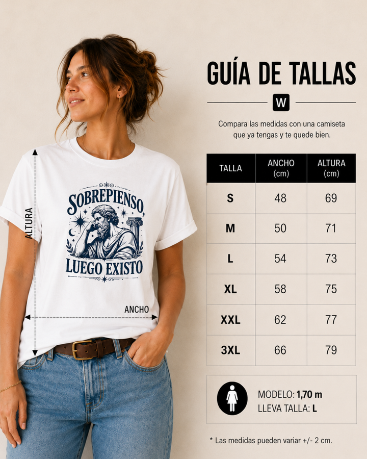 comprar-Camiseta Sobrepienso, luego existo-wondernastic