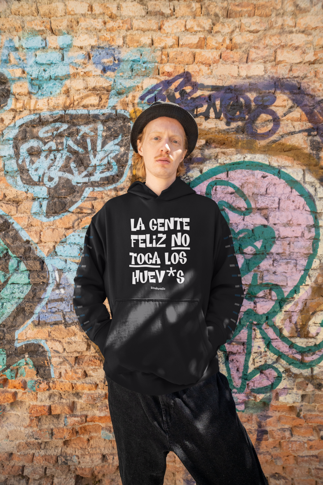 comprar-Sudadera La gente feliz no toca los huev*s-wondernastic
