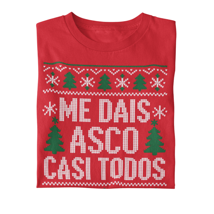 comprar-Camiseta Me dais asco casi todos – Especial Navidad-wondernastic