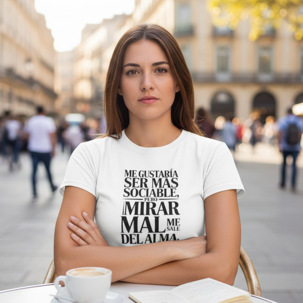 comprar-Camiseta Mirar mal me sale del alma-wondernastic