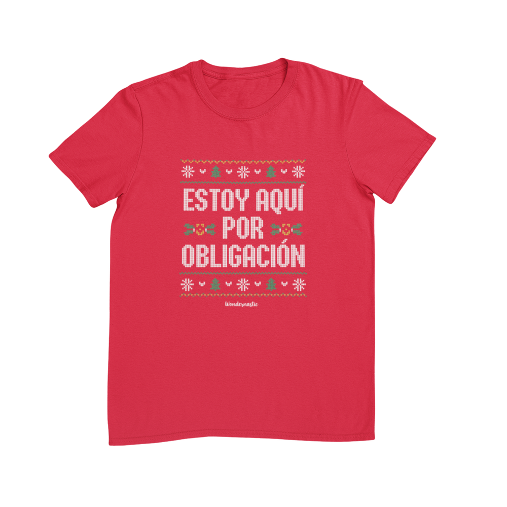 comprar-Camiseta Estoy aquí por obligación – Especial Navidad-wondernastic