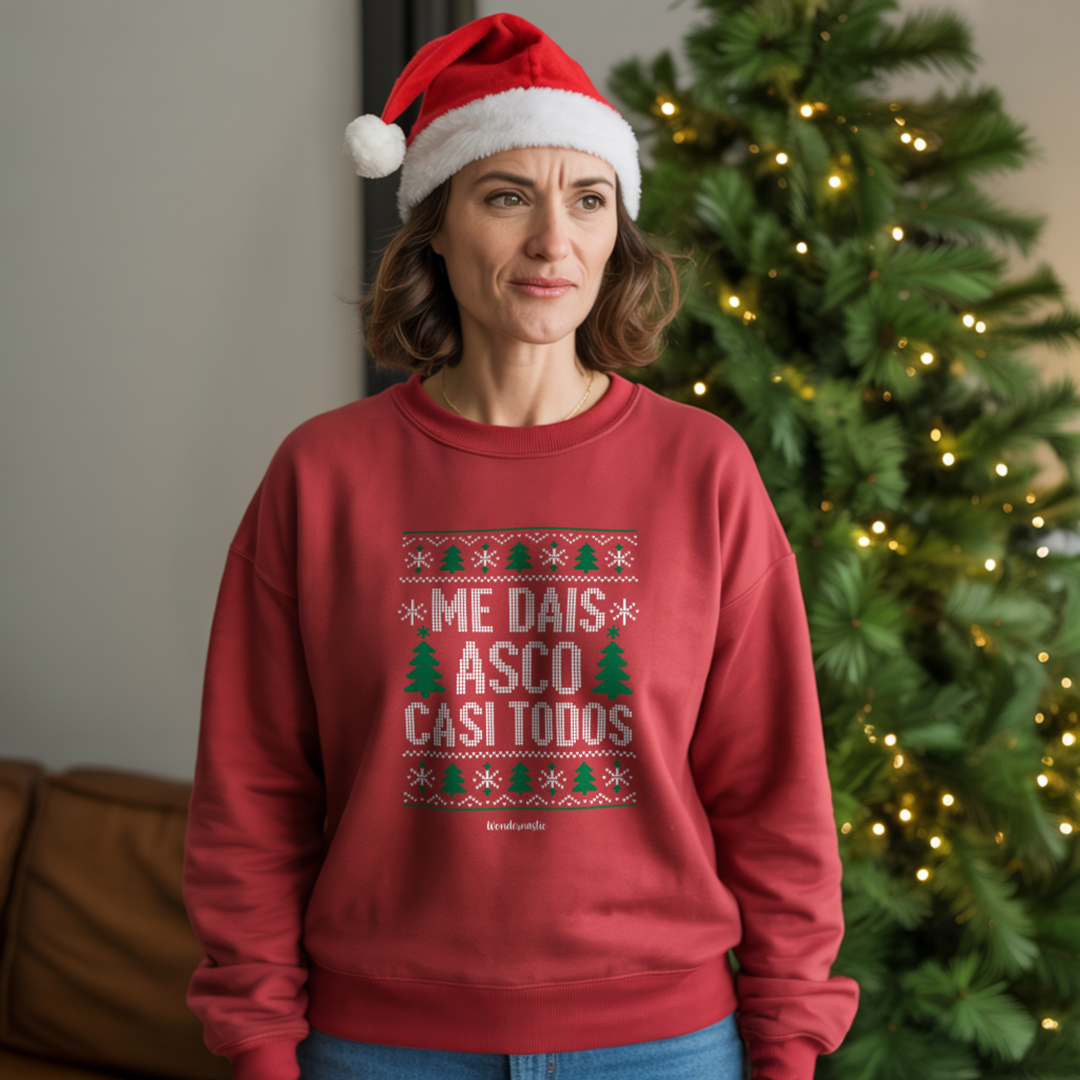comprar-Sudadera Me dais asco casi todos – Especial Navidad-wondernastic