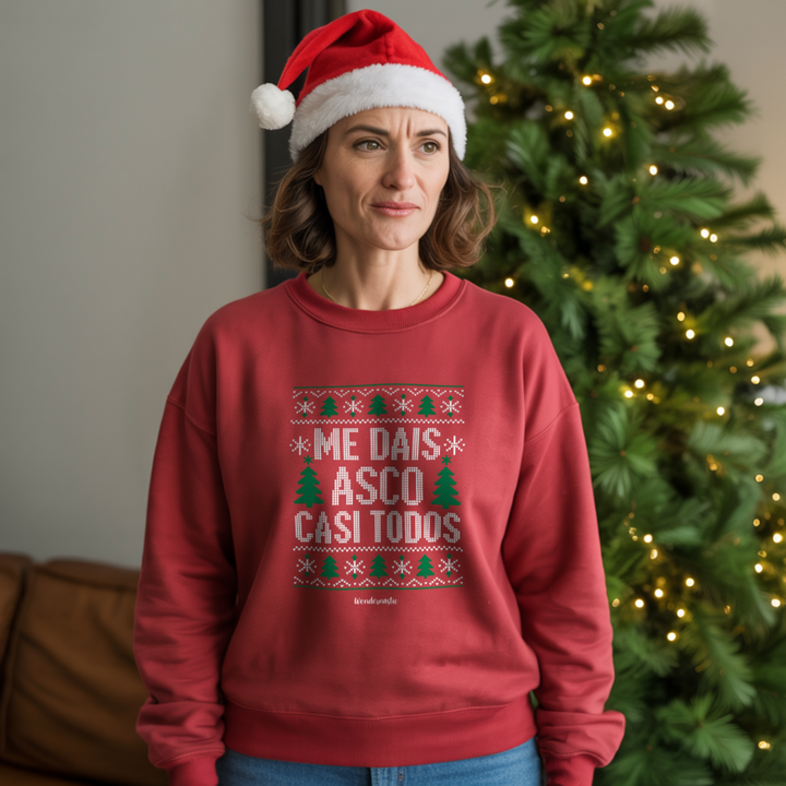 comprar-Sudadera Me dais asco casi todos – Especial Navidad-wondernastic