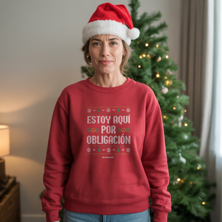 comprar-Sudadera Estoy aquí por obligación – Especial Navidad-wondernastic