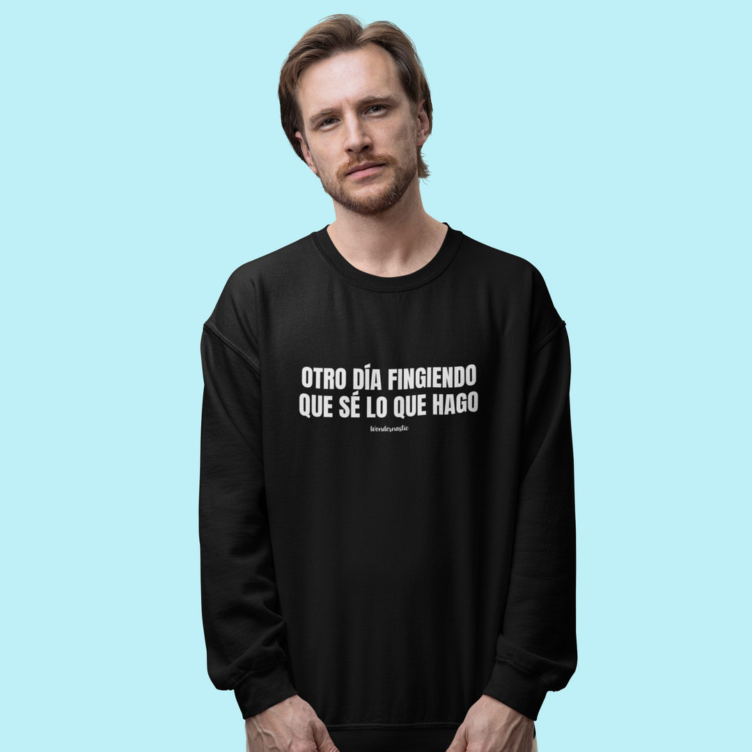 comprar-Sudadera Otro día fingiendo que sé lo que hago-wondernastic