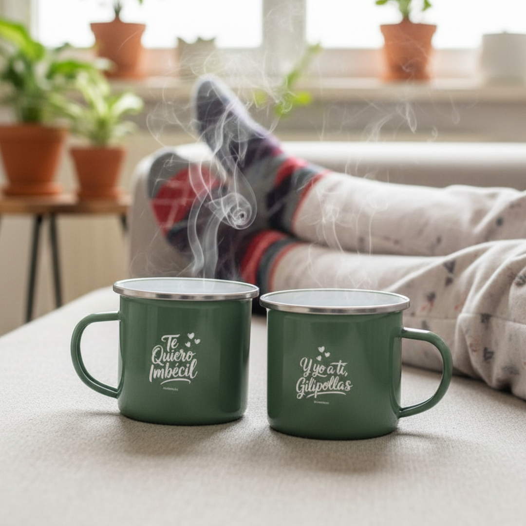Dúo Tazas Te quiero, imbécil