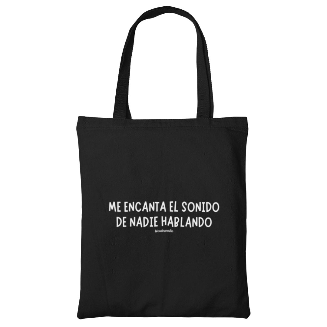 comprar-Bolso Me encanta el sonido de nadie hablando-wondernastic