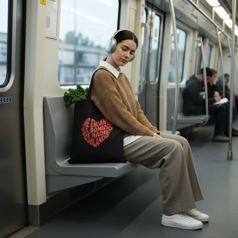 comprar-Bolso Me encanta el sonido de nadie hablando-wondernastic