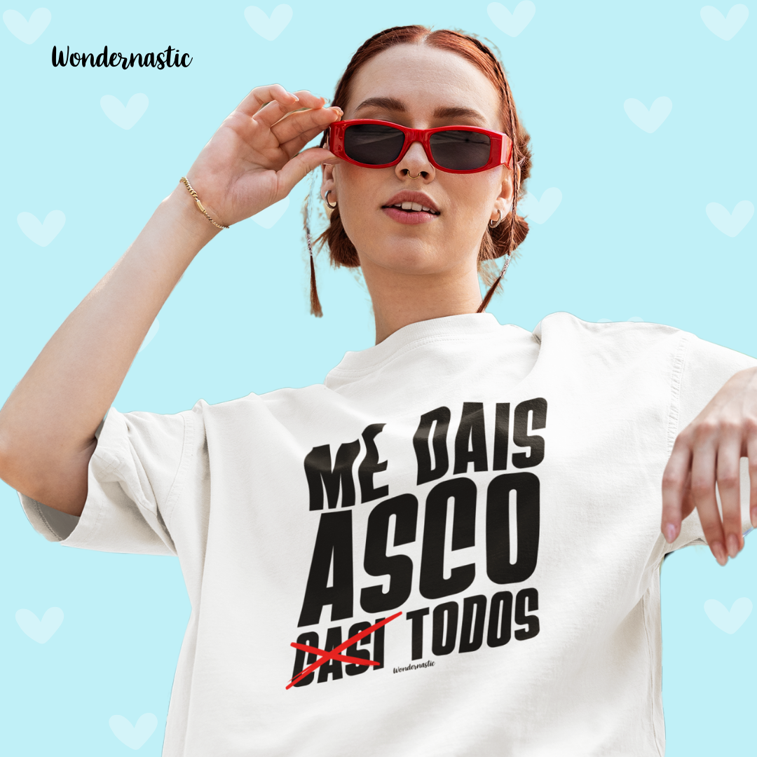 comprar-Camiseta Me dais asco todos Ed. Limitada-wondernastic